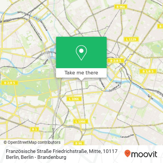 Französische Straße Friedrichstraße, Mitte, 10117 Berlin map