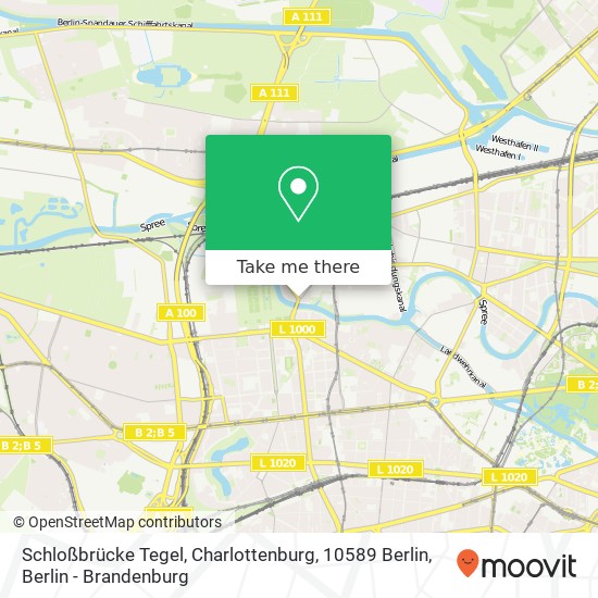 Карта Schloßbrücke Tegel, Charlottenburg, 10589 Berlin
