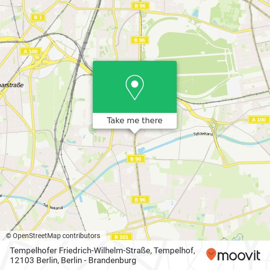 Tempelhofer Friedrich-Wilhelm-Straße, Tempelhof, 12103 Berlin map