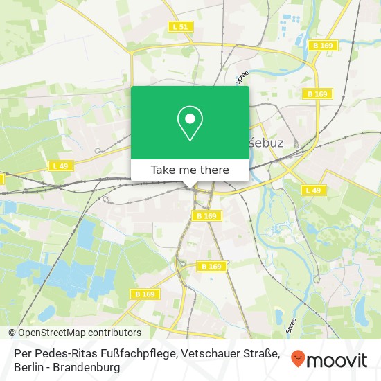 Per Pedes-Ritas Fußfachpflege, Vetschauer Straße map