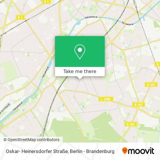 Карта Oskar- Heinersdorfer Straße