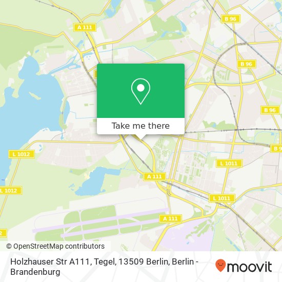 Карта Holzhauser Str A111, Tegel, 13509 Berlin
