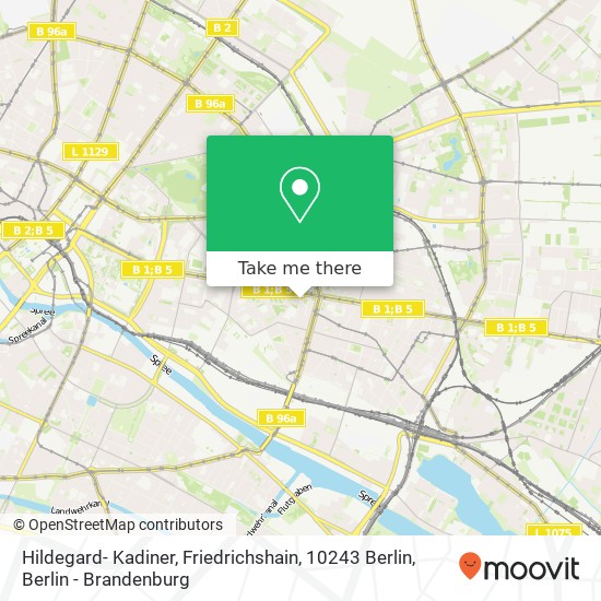 Hildegard- Kadiner, Friedrichshain, 10243 Berlin map