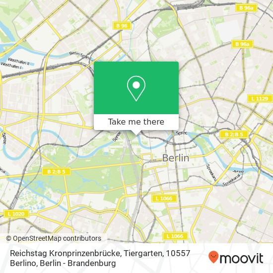 Reichstag Kronprinzenbrücke, Tiergarten, 10557 Berlino map