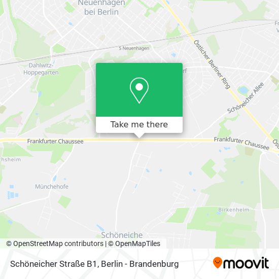 Schöneicher Straße B1 map