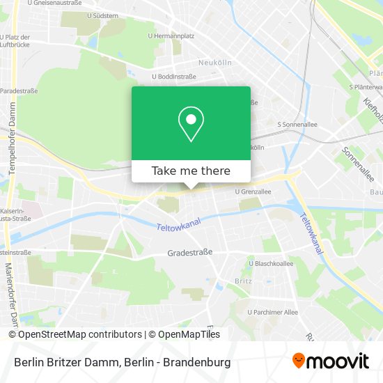 Berlin Britzer Damm map
