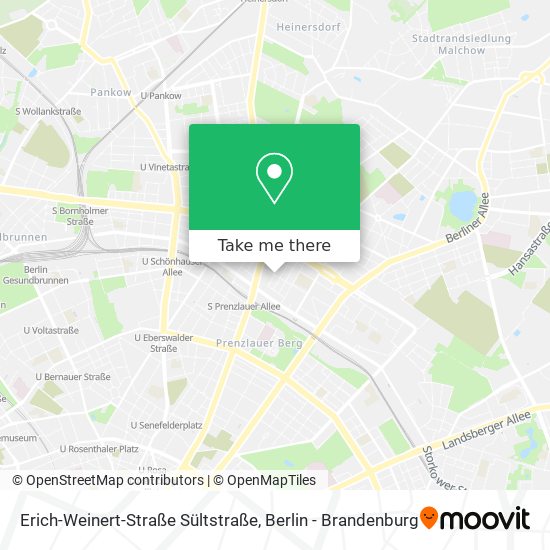 Erich-Weinert-Straße Sültstraße map