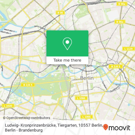 Ludwig- Kronprinzenbrücke, Tiergarten, 10557 Berlin map