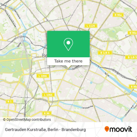 Карта Gertrauden Kurstraße
