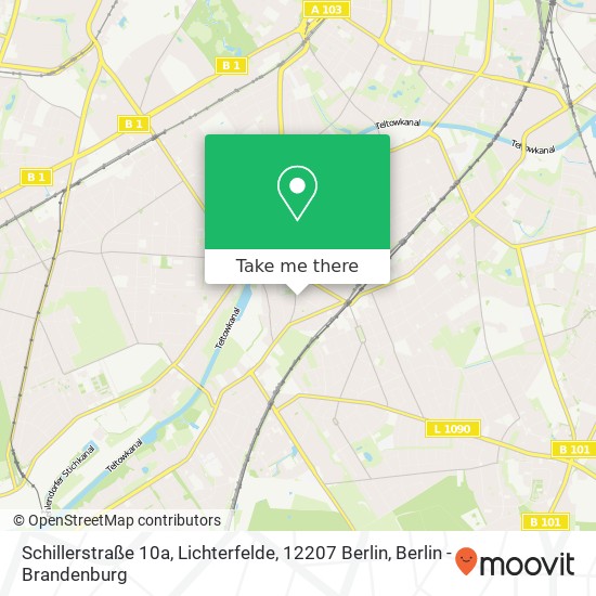 Schillerstraße 10a, Lichterfelde, 12207 Berlin map