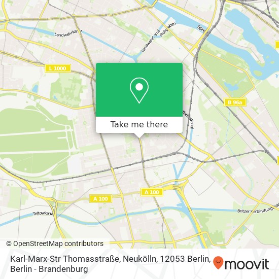 Karl-Marx-Str Thomasstraße, Neukölln, 12053 Berlin map