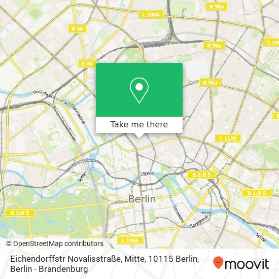 Eichendorffstr Novalisstraße, Mitte, 10115 Berlin map