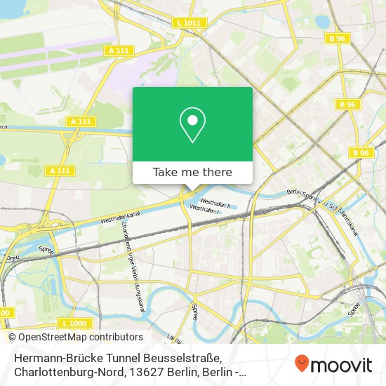 Hermann-Brücke Tunnel Beusselstraße, Charlottenburg-Nord, 13627 Berlin map