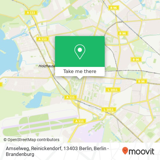 Amselweg, Reinickendorf, 13403 Berlin map