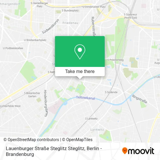 Карта Lauenburger Straße Steglitz Steglitz