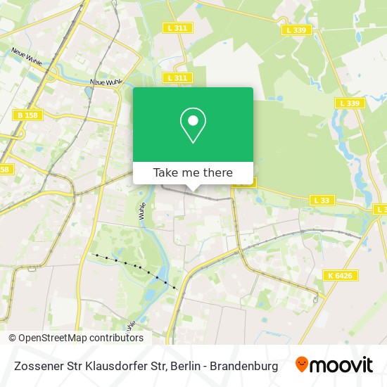 Zossener Str Klausdorfer Str map
