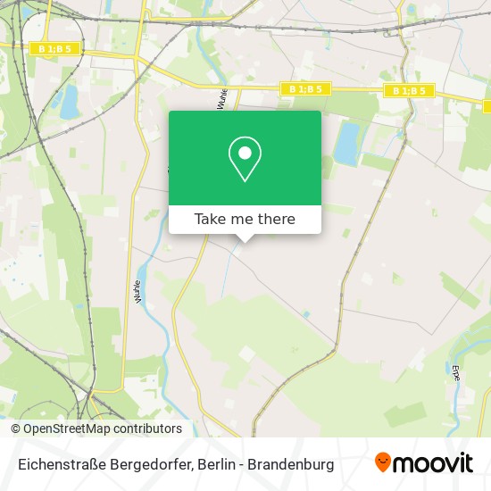 Eichenstraße Bergedorfer map