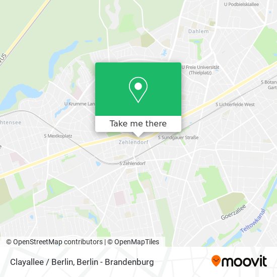 Clayallee / Berlin map
