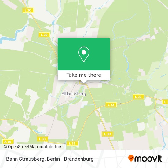 Карта Bahn Strausberg