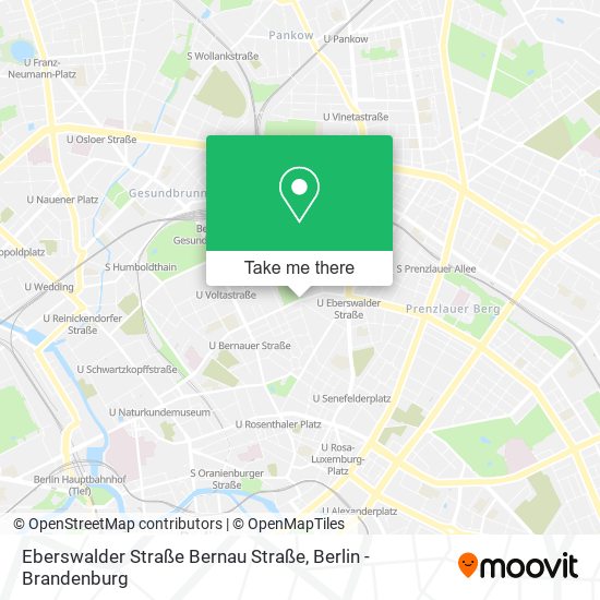 Eberswalder Straße Bernau Straße map