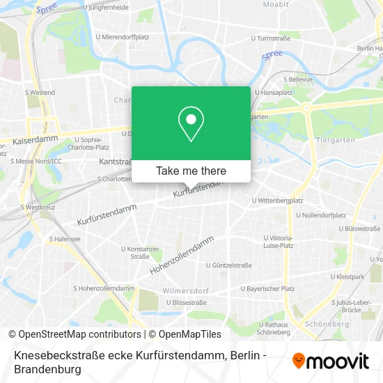 Карта Knesebeckstraße ecke Kurfürstendamm