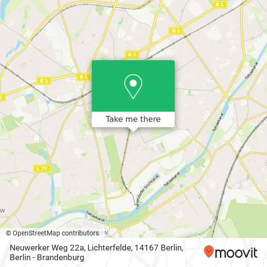 Neuwerker Weg 22a, Lichterfelde, 14167 Berlin map