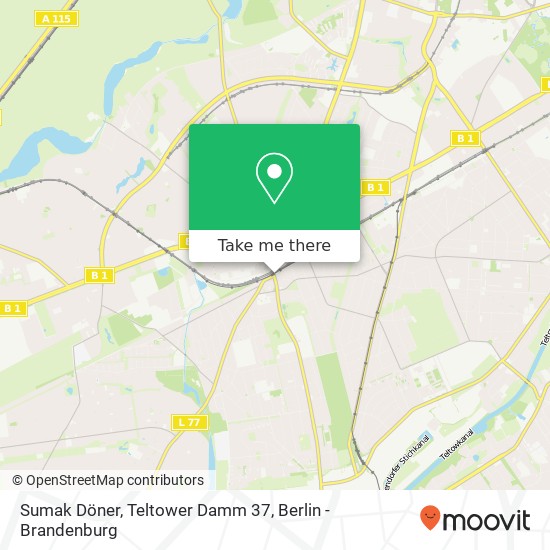 Sumak Döner, Teltower Damm 37 map