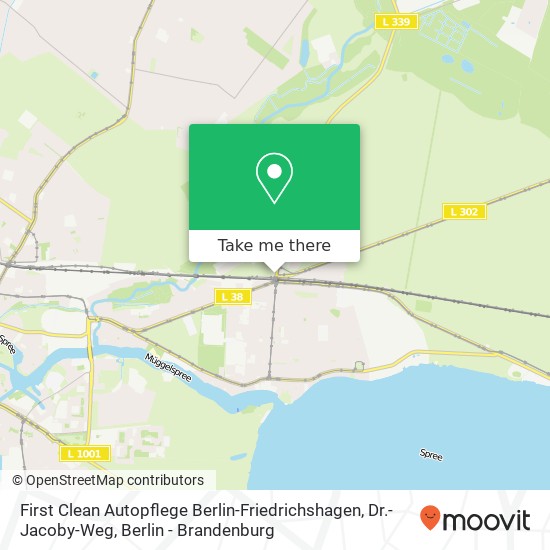 First Clean Autopflege Berlin-Friedrichshagen, Dr.-Jacoby-Weg map