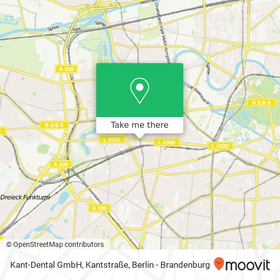 Карта Kant-Dental GmbH, Kantstraße