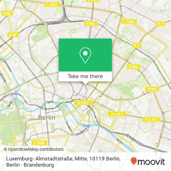 Luxemburg- Almstadtstraße, Mitte, 10119 Berlin map