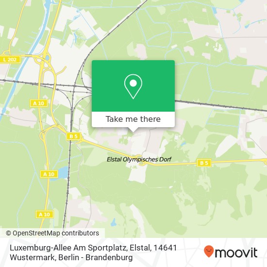 Luxemburg-Allee Am Sportplatz, Elstal, 14641 Wustermark map