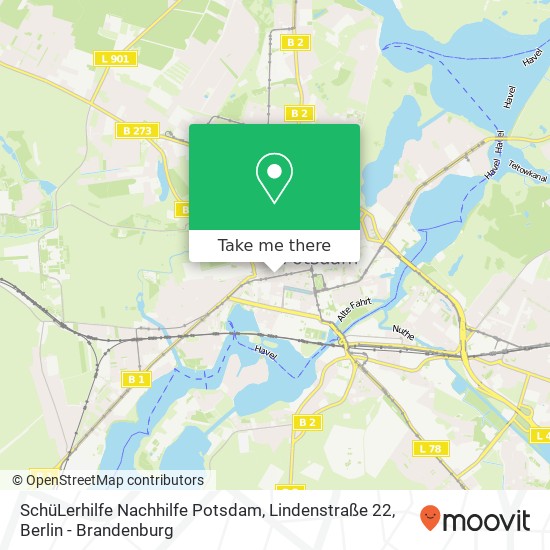 SchüLerhilfe Nachhilfe Potsdam, Lindenstraße 22 map