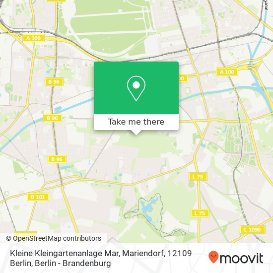 Kleine Kleingartenanlage Mar, Mariendorf, 12109 Berlin map