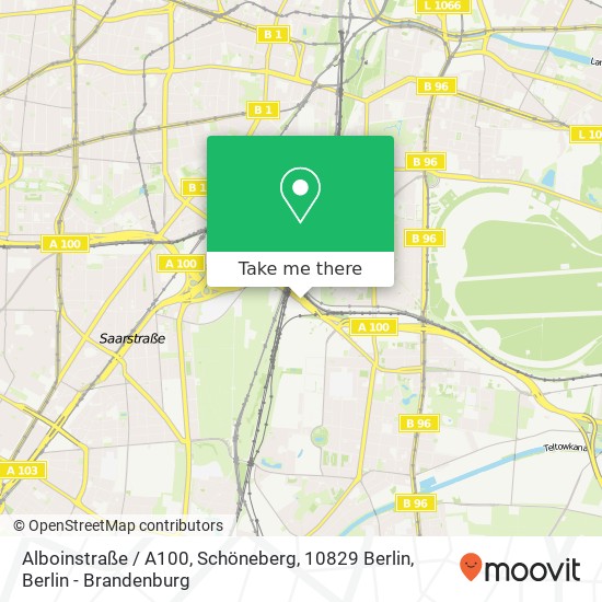 Alboinstraße / A100, Schöneberg, 10829 Berlin map