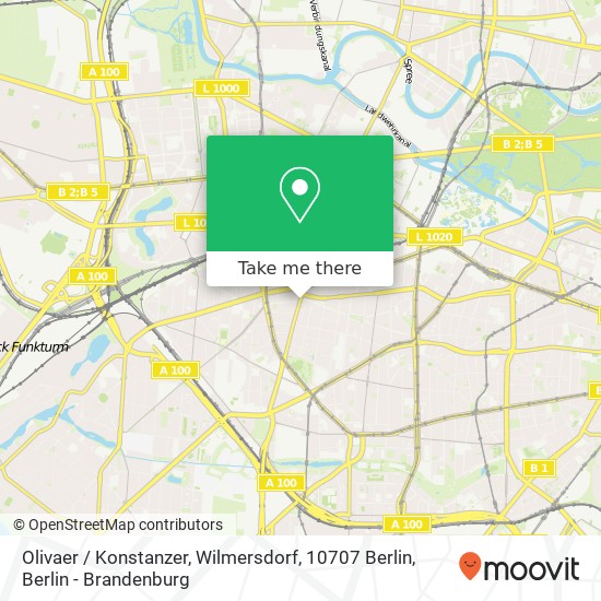 Olivaer / Konstanzer, Wilmersdorf, 10707 Berlin map