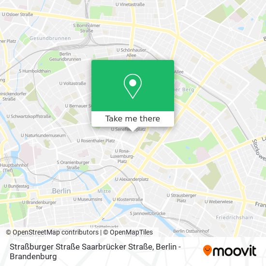 Карта Straßburger Straße Saarbrücker Straße