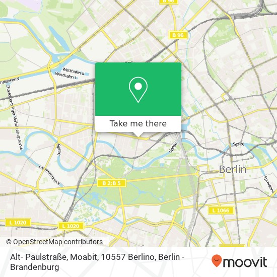 Alt- Paulstraße, Moabit, 10557 Berlino map