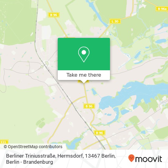 Berliner Triniusstraße, Hermsdorf, 13467 Berlin map