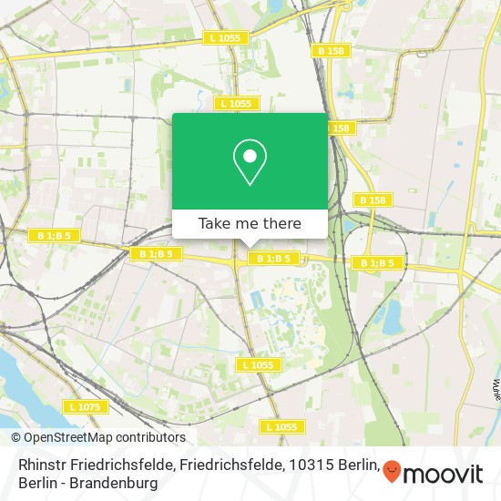 Rhinstr Friedrichsfelde, Friedrichsfelde, 10315 Berlin map