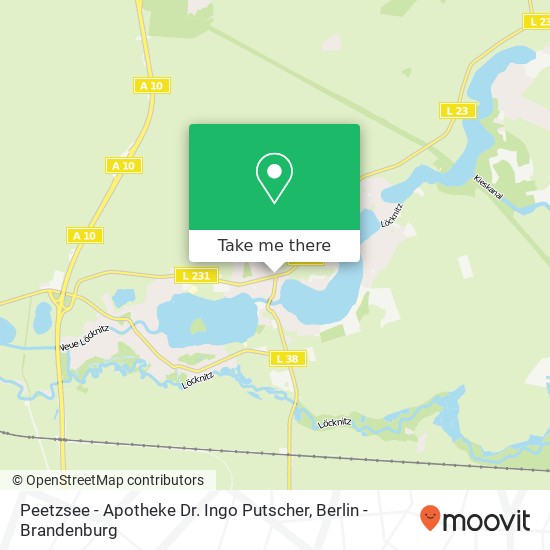 Peetzsee - Apotheke Dr. Ingo Putscher map