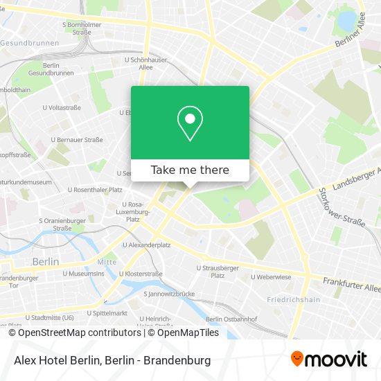 Alex Hotel Berlin map