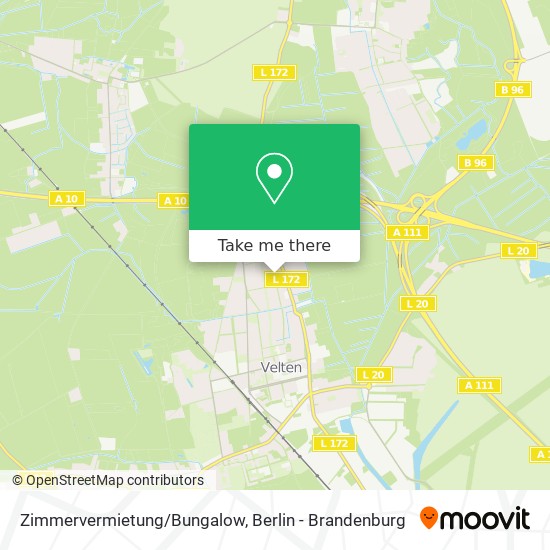 Карта Zimmervermietung/Bungalow