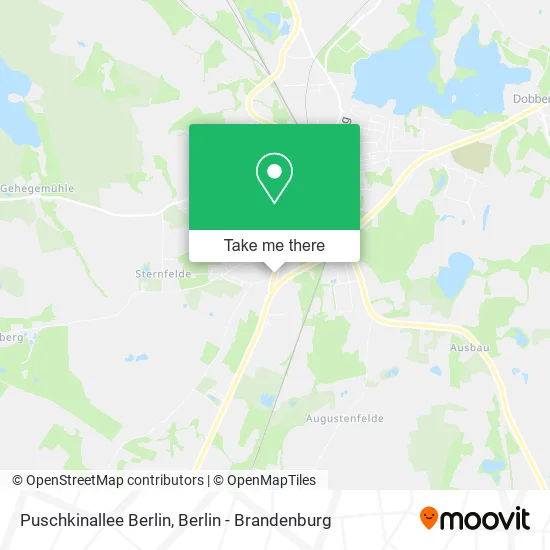 Карта Puschkinallee Berlin