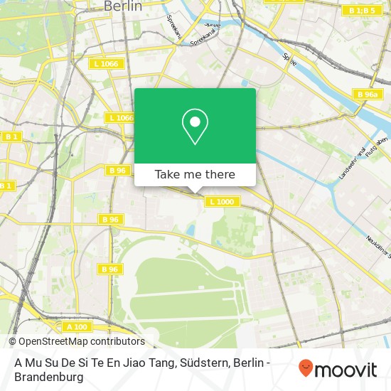 A Mu Su De Si Te En Jiao Tang, Südstern map