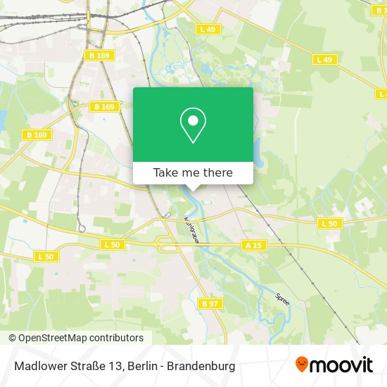 Карта Madlower Straße 13