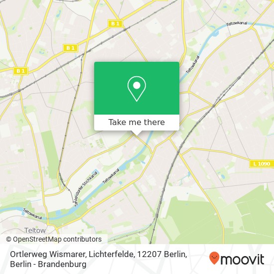 Ortlerweg Wismarer, Lichterfelde, 12207 Berlin map