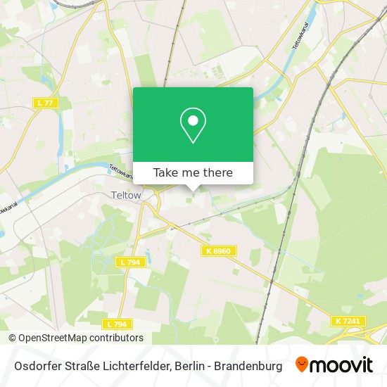 Osdorfer Straße Lichterfelder map