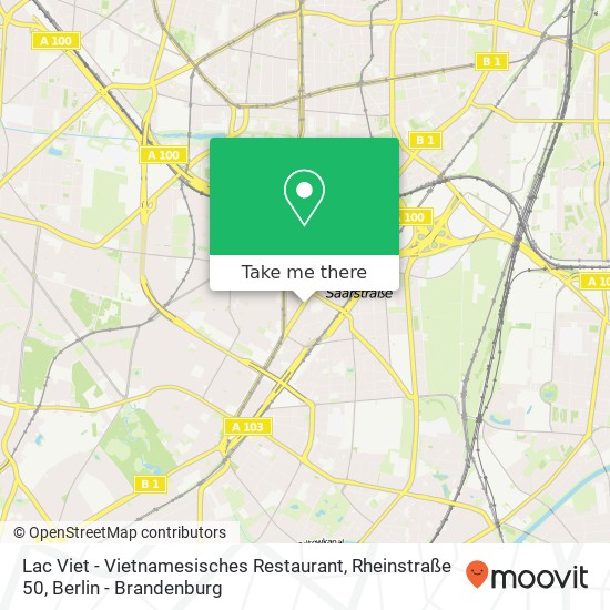 Lac Viet - Vietnamesisches Restaurant, Rheinstraße 50 map