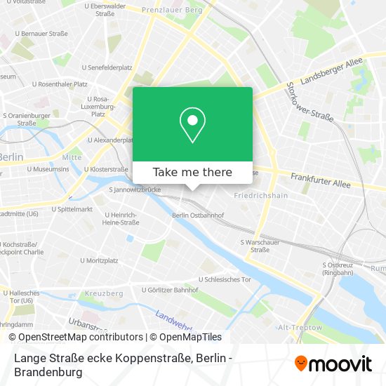 Lange Straße ecke Koppenstraße map