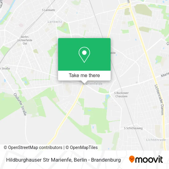 Карта Hildburghauser Str Marienfe